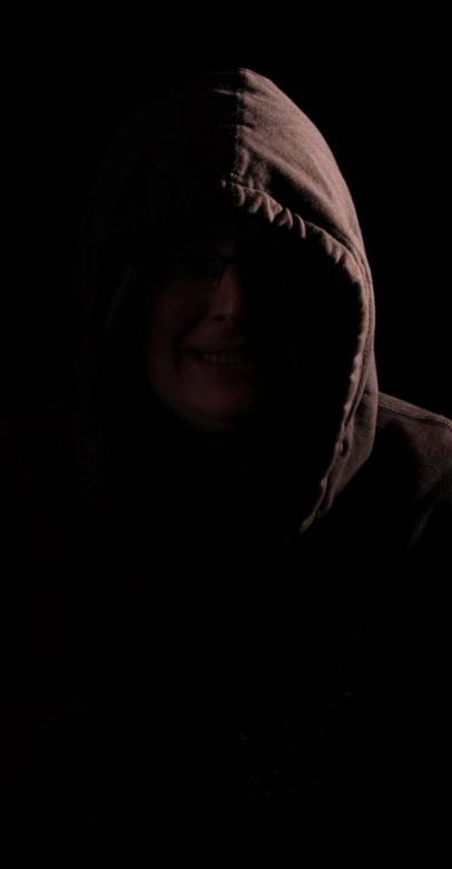 Death's head in dark robe