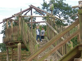 Sebastian on jungle gym