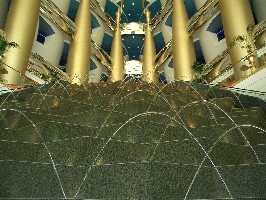 Water feature in the Burj Al-Arab