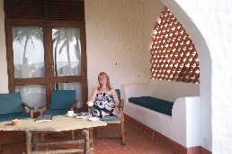 Tas on our veranda