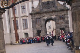 Changing guard at Prague Castle