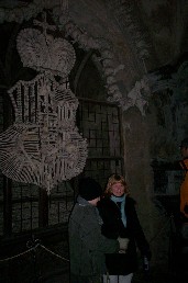Seb and Tracey at the church of bones
