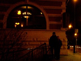 Outside the Bellevue Restaurant