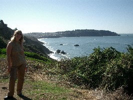 Tracey and the sea