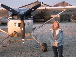Tracey and the plane