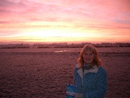 Tracey and frozen landing field