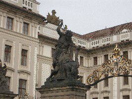Prague castle statue