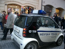 Prague police Smart car