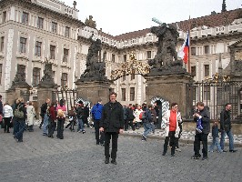 Trevor at Prague castle